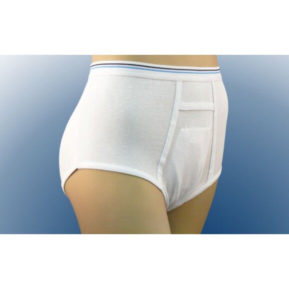 INSPIRE Men's Protective Brief with mesh pocket (5/PK) XL - Picture 2 of 6